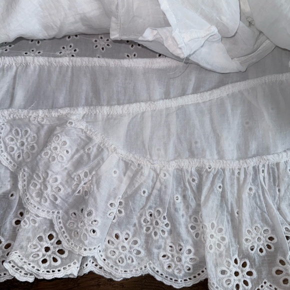 DO+BE 3-tiered white eyelet miniskirt women small - Picture 9 of 11